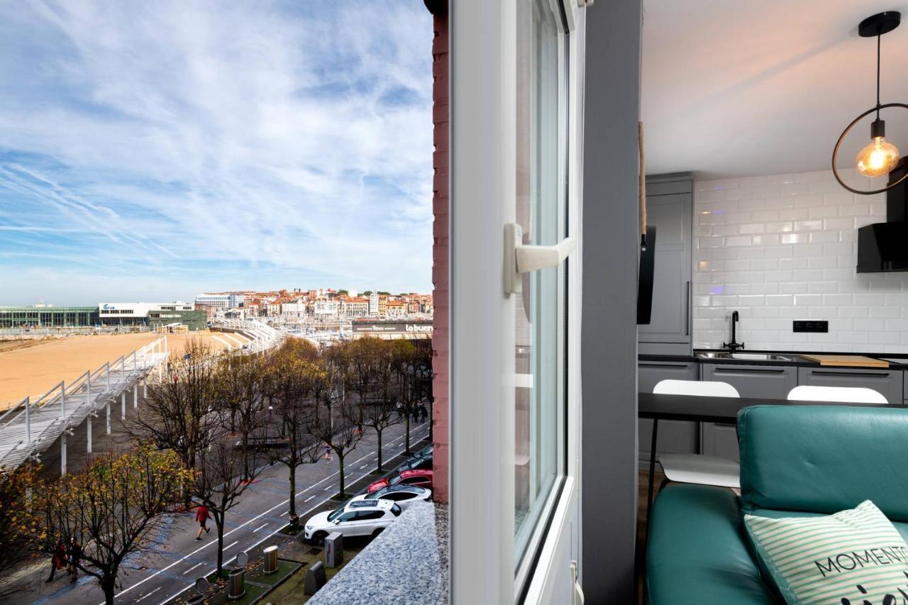Apartamento Sunset Playa Poniente - Vistas Al Mar Y Centrico Gijón Exterior foto
